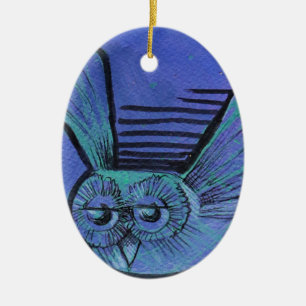 Purple Owl                                         Ceramic Tree Decoration