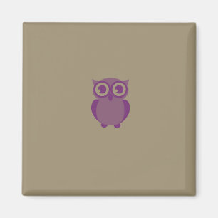 Purple Owl Magnet
