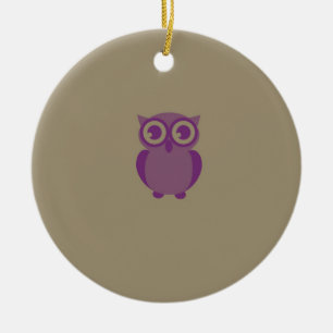 Purple Owl Ornament
