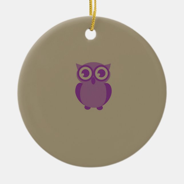 Purple Owl Ornament (Front)