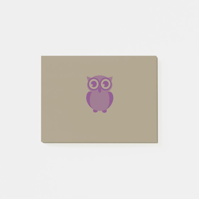 Purple Owl Post-it® Notes (Front)