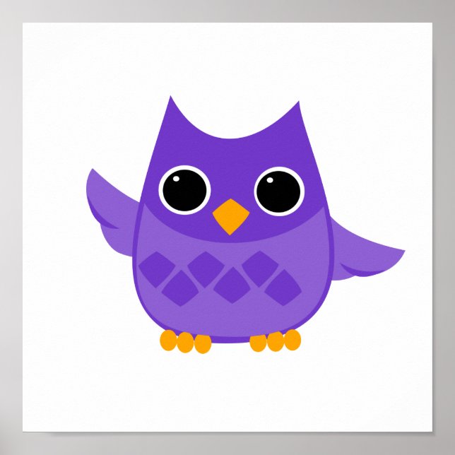 Purple Owl Poster (Front)