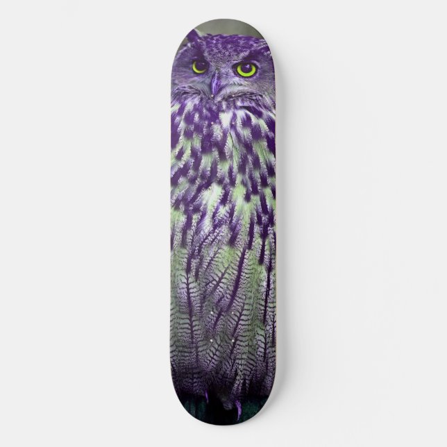 Purple Owl Skateboard Deck (Front)