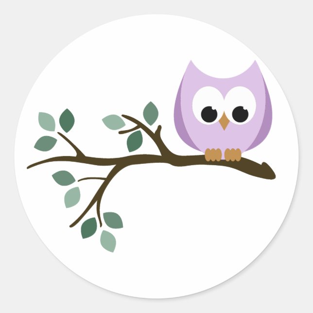 Purple Owl Stickers (Front)