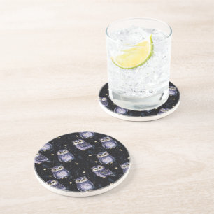 Purple Owls Magic Stars Coaster