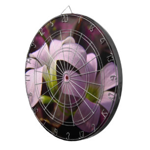Purple Oxalis Blossoms Dartboard
