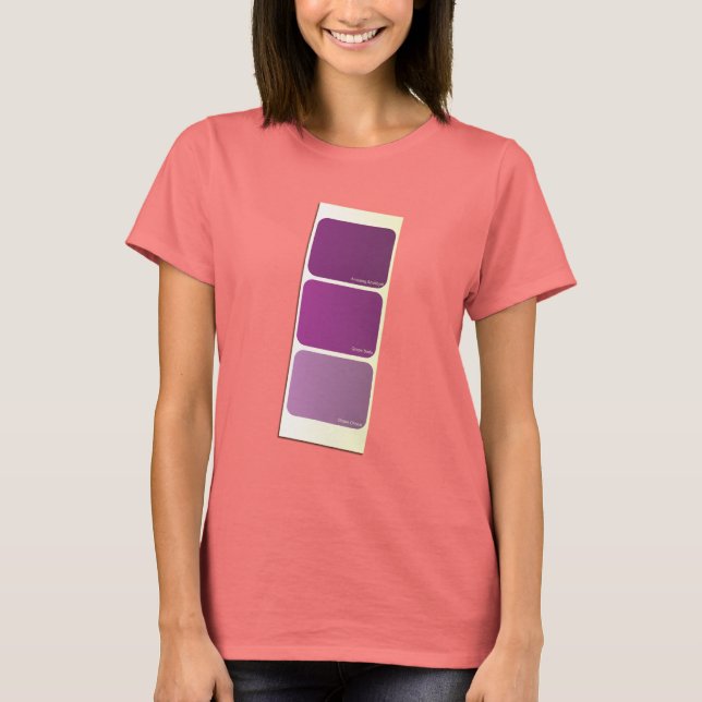 Purple Paint Sample Card T-Shirt (Front)