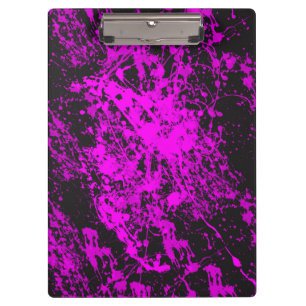 Purple Paint Splatter Clipboard