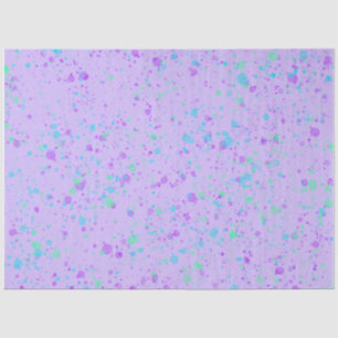 Purple Paint Splatter Tissue Paper