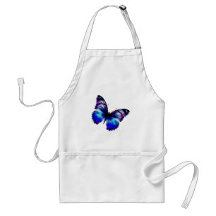Purple Painted Butterfly Standard Apron