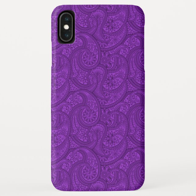 Purple Paisley Case-Mate iPhone Case (Back)