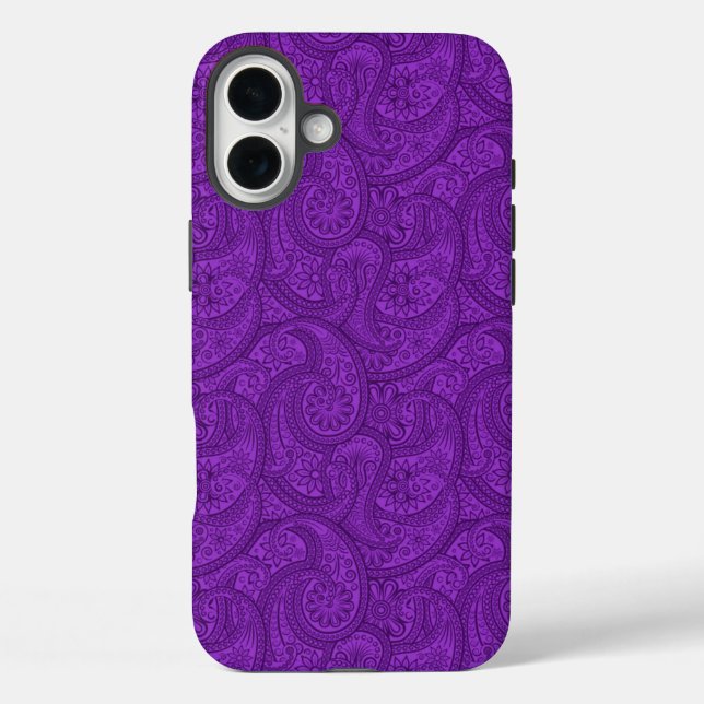 Purple Paisley Case-Mate iPhone Case (Back)