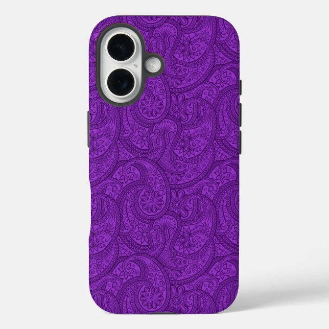 Purple Paisley Case-Mate iPhone Case (Back)
