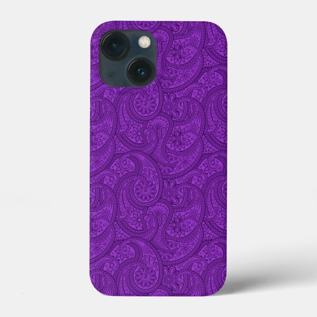 Purple Paisley Case-Mate iPhone Case (Back)