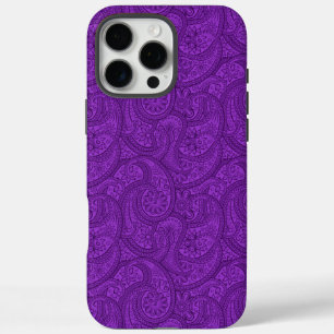 Purple Paisley iPhone 16 Pro Max Case