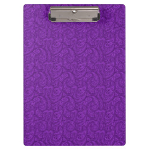 Purple Paisley Clipboard