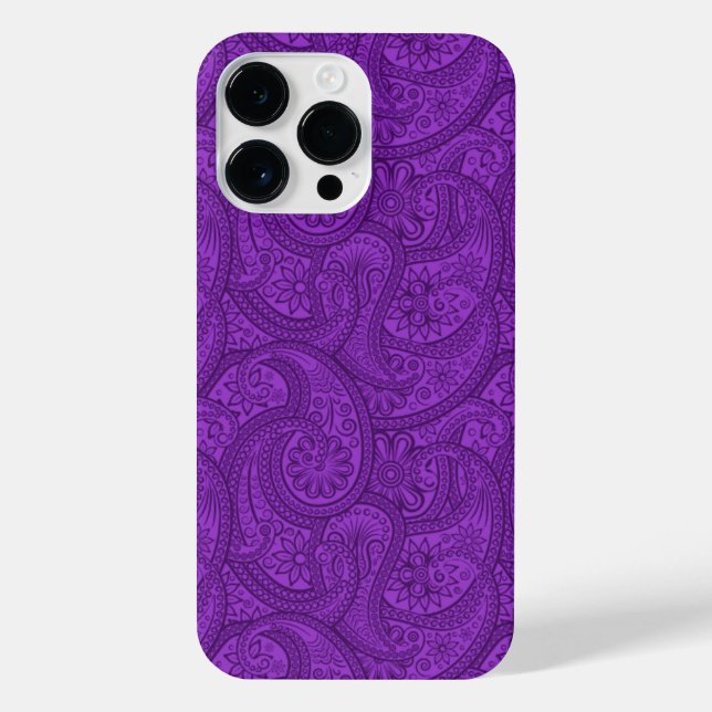 Purple Paisley iPhone Case (Back)