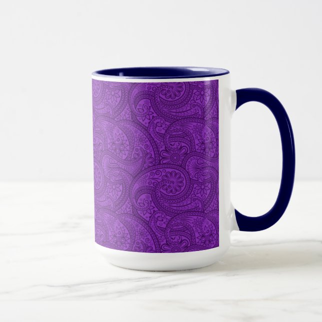 Purple Paisley Mug (Right)