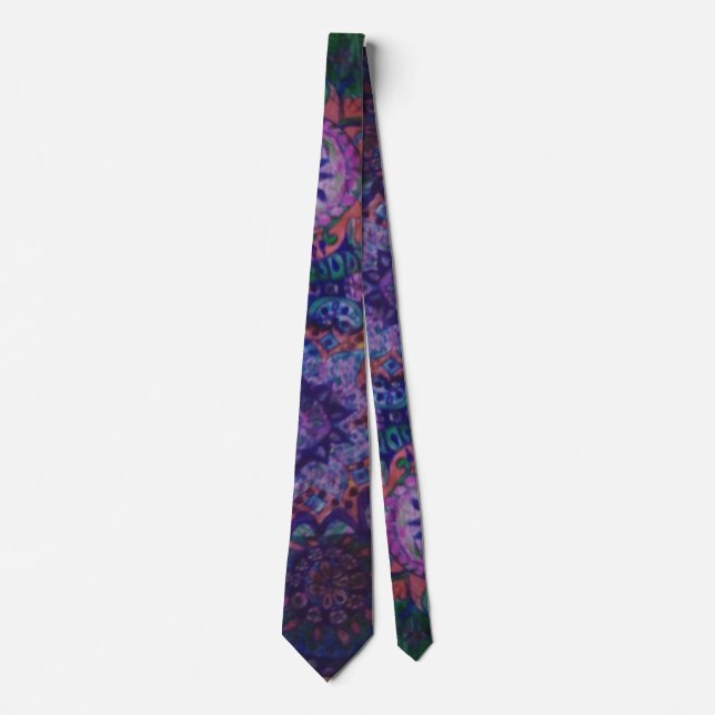 Purple paisley Neck Tie (Front)