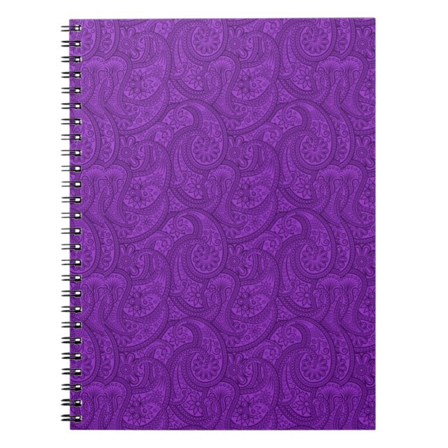 Purple Paisley Notebook (Front)