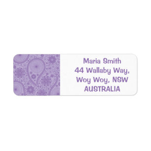 Purple paisley pattern