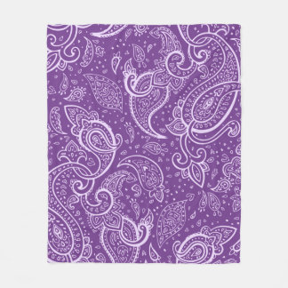 Purple Paisley Pattern Blanket