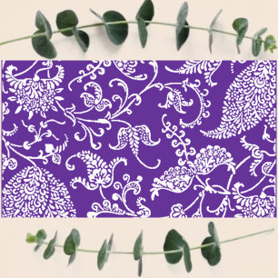 Purple Paisley Profile Business Card