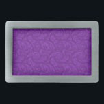 Purple Paisley Rectangular Belt Buckle<br><div class="desc">Purple Paisley pattern</div>