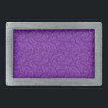 Purple Paisley Rectangular Belt Buckle<br><div class="desc">Purple Paisley pattern</div>