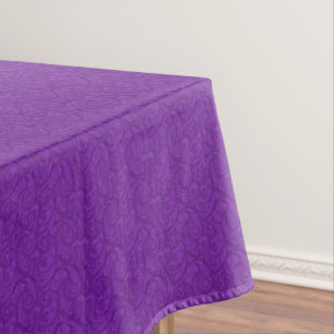 Purple Paisley Tablecloth