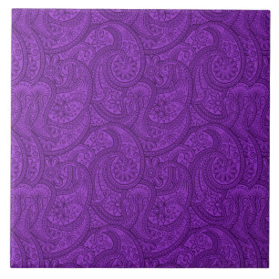 Purple Paisley Tile