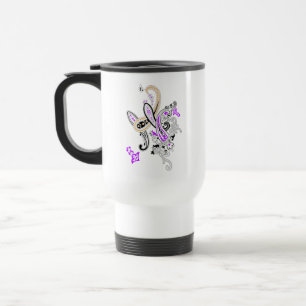 Purple Paisley Travel Mug