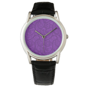 Purple Paisley Watch