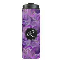 Purple Paisley with Custom Monogram