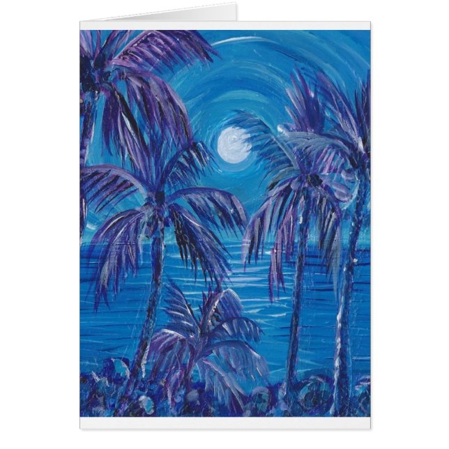 Purple Palms Full Moon (Front)