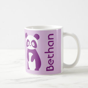 Purple Panda (Any Name) Personalised Mug