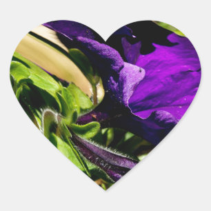 Purple Panic Heart Sticker