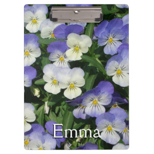 Purple Pansies Garden Floral Clipboard