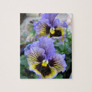 Purple Pansies Jigsaw Puzzle