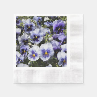 Purple Pansies Napkin