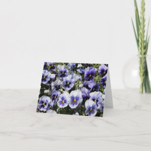 Purple Pansies Note Card