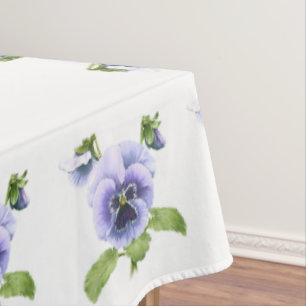 Purple Pansies Tablecloth