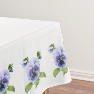 Purple Pansies Tablecloth