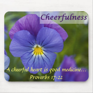 Purple Pansy - Cheerfulness Mouse Mat