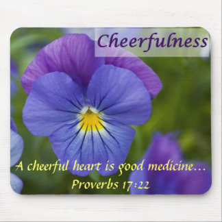 Purple Pansy - Cheerfulness Mouse Mat