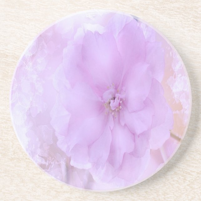 Purple Pansy Coaster (Front)