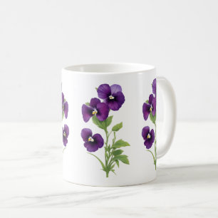 Purple Pansy Coffee Mug