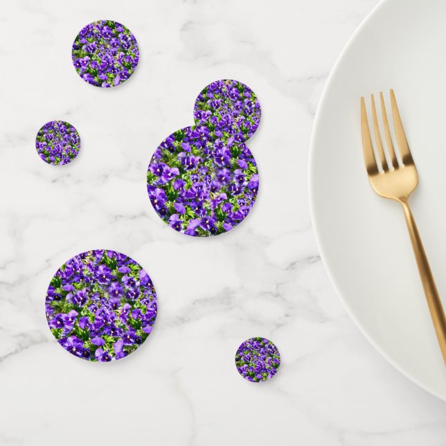Purple Pansy Field, Confetti (Group)