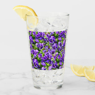 Purple Pansy Field, Glass