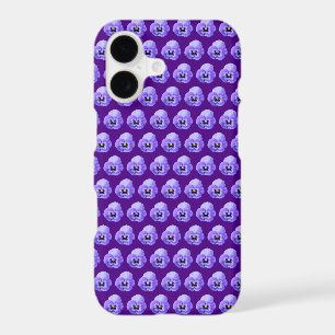 Purple Pansy Flower Seamless Pattern on Phone Case